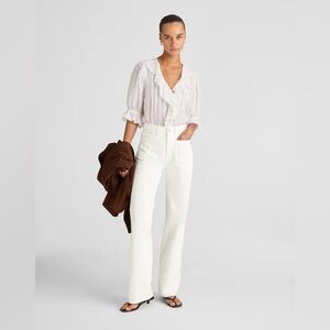 Madewell The Cleo Straight Jean High Rise patch pockets NWT Size 25